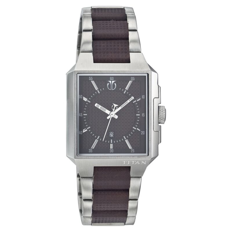 Titan Quartz Analog with Date Brown Dial Watch for Men