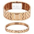 Titan Raga Power Pearls 2.0 Quartz Analog Mother Of Pearl Dial Rose Gold Metal Strap Watch For Women - image number 5