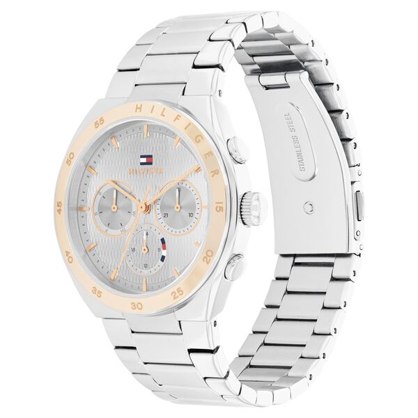 Tommy Hilfiger Multifunction Silver Dial Stainless Steel Strap Watch for Women - image number 1
