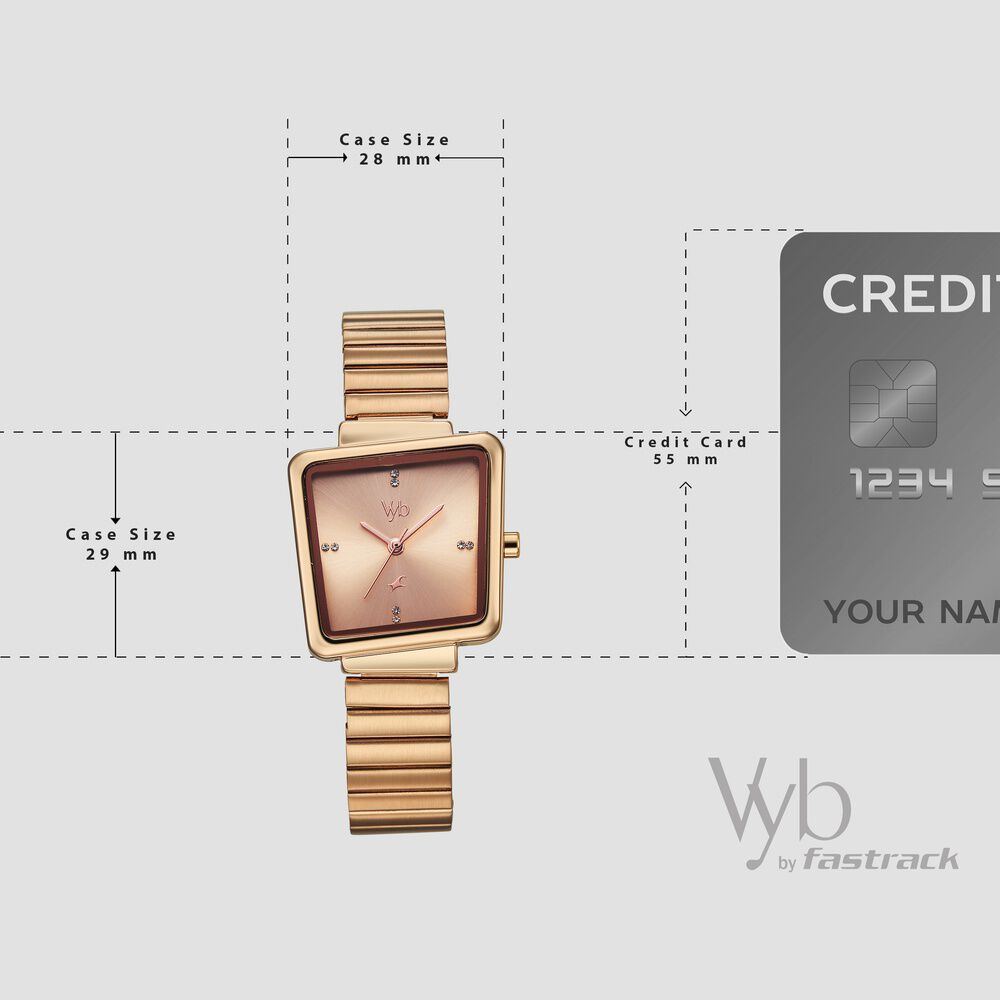 Buy Online Vyb Striker By Fastrack Quartz Analog Rose Gold Dial
