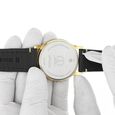 22 mm Black Genuine Leather Straps for Men - image number 5