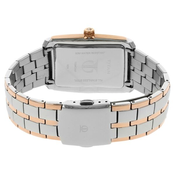 Titan Quartz Multifunction Silver Dial Stainless Steel Strap Watch for Men - image number 3