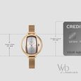 Vyb Charmer By Fastrack Quartz Analog Silver Dial Rose Gold Stainless Steel Strap Watch For Girls - image number 3