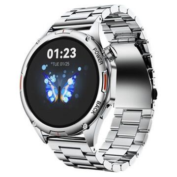 Fastrack Marvellous FX1 Unisex Smart Watch With Silver Metal Strap