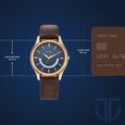 Titan Lagan Blue Dial Analog Leather Strap Watch for Men - image number 2