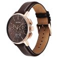 Titan Light leathers Multifunction Brown Dial Leather Strap Watch For Men - image number 2