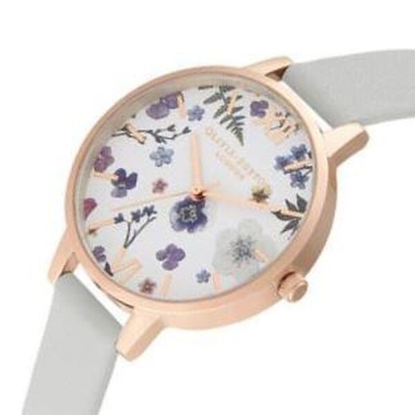 Olivia Burton Quartz Analog White Dial Leather Strap Watch for Women - image number 1