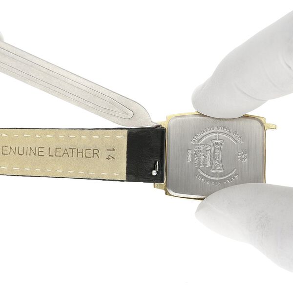 14 mm Black Genuine Leather Strap for Women - image number 5