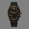 Titan Stellar Multifunction Brown Dial Black Stainless Steel Strap Watch For Men - image number 1