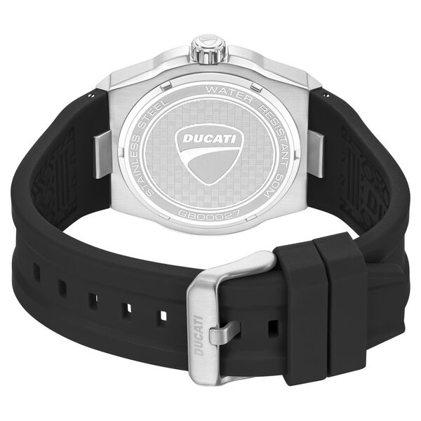 Ducati Quartz Analog Black Dial Black Silicone Strap Watch For Men - image number 2