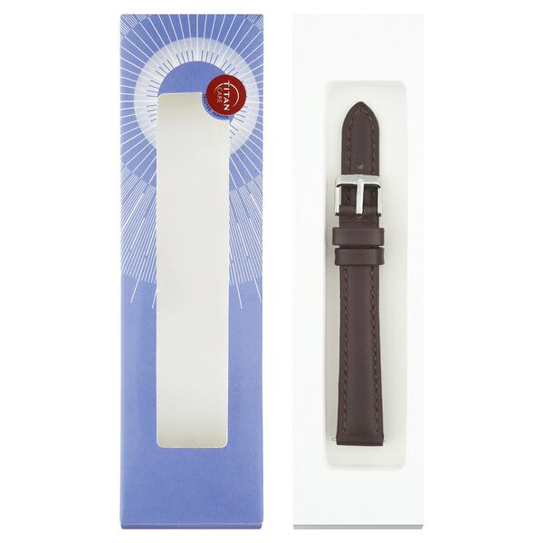 14 mm Brown Genuine Leather Strap for Women - image number 7