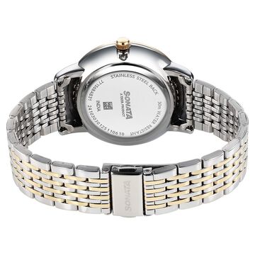 Sonata Eternia Quartz Analog Green Dial Metal Strap Watch For Men
