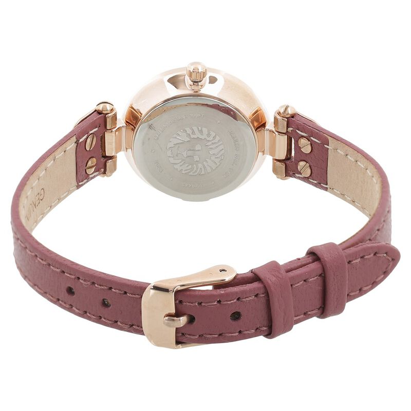 Anne Klein Quartz Analog Rose Gold Dial Leather Strap Watch for Women - image number 3