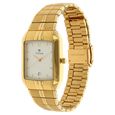 Titan Rectangle White Dial Analog with Date Metal Strap Watch for Men - image number 1