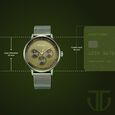 Titan Modern Classics Green Dial Quartz Multifunction Stainless Steel Strap Watch for Men - image number 2