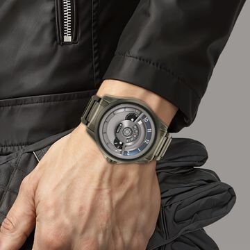 Titan Maritime Quartz Multifunction Anthracite Dial Stainless Steel Strap Watch for Men