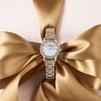 Poze By Sonata Quartz Analog White Mother of Pearl Dial Silver Metal Strap Watch For Women