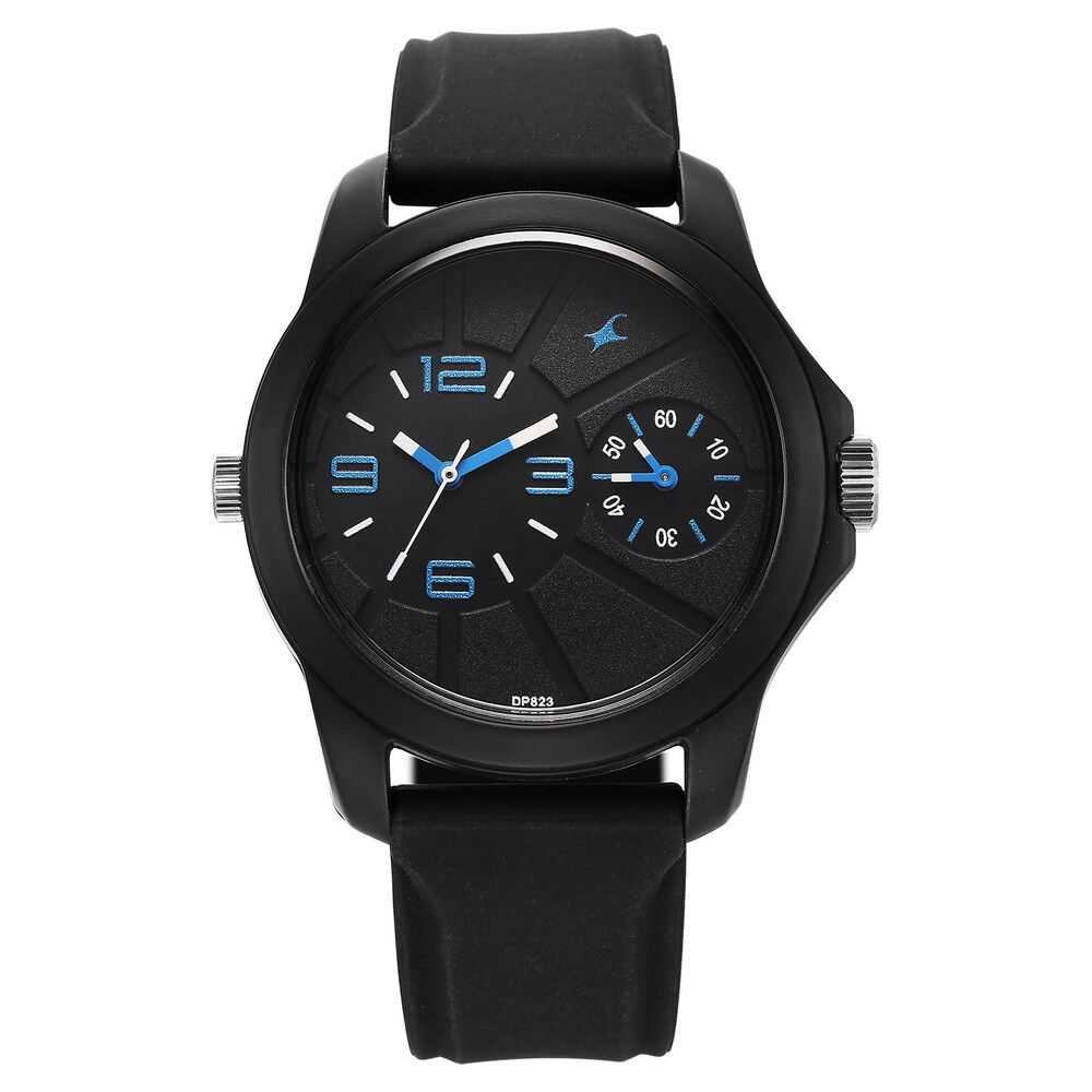 Fastrack watch full black top