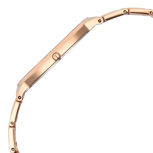 Titan Edge Metal Ladies Allure Quartz Analog Mother Of Pearl Dial Rose Gold Stainless Steel Strap Watch For Women - image number 4