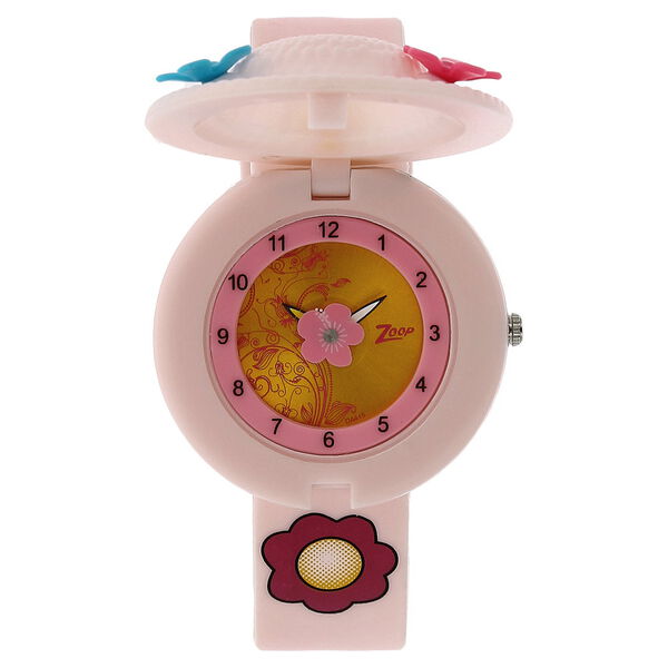 Zoop By Titan Quartz Analog Golden Dial PU Strap Watch for Kids - image number 0