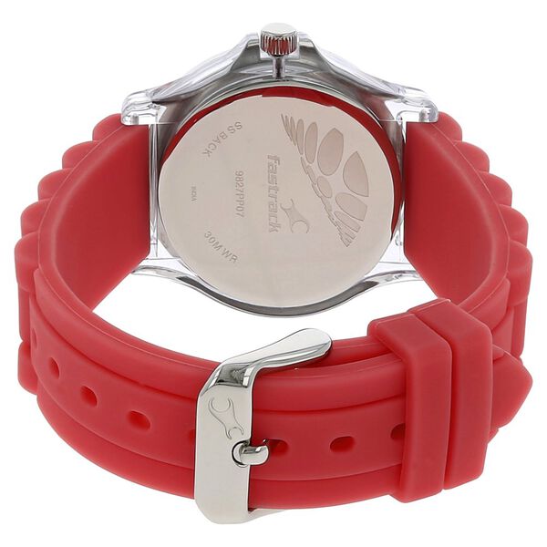 Fastrack Quartz Analog White Dial Plastic Strap Watch for Girls - image number 3