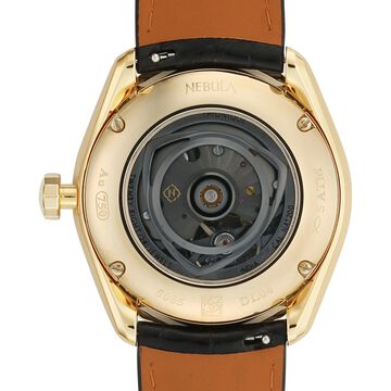 Titan Nebula Genesis 18 KT Gold Automatic Bicolour Dial Leather Strap Watch For Men