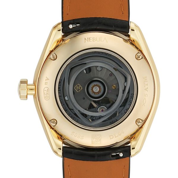 Titan Nebula Genesis 18 KT Gold Automatic Bicolour Dial Leather Strap Watch For Men - image number 6