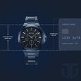 Titan Classic Slim Multifunction Quartz Multifunction Blue Dial Stainless Steel Strap Watch For Men - image number 2