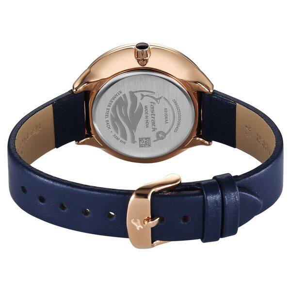 Fastrack Oceanyx Quartz Analog with Date Blue Dial Blue Strap Watch For Girls - image number 5