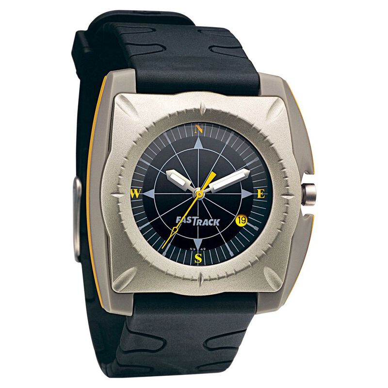 Fastrack Quartz Analog Black Dial Plastic Strap Watch for Guys