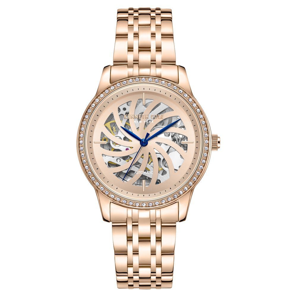 Kenneth Cole Automatic Analog Rose Gold dial Metal Strap Watch for Women-picture-17