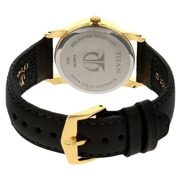 Titan White Dial Analog with Day and Date Leather Strap watch for Men - 32 mm Case Size - Small Dial - image number 3