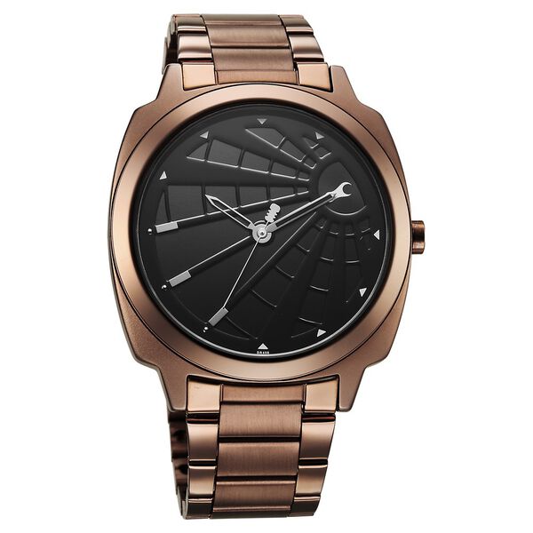 Fastrack Groove Quartz Analog Black Dial Guys Stainless Steel Watch - image number 3