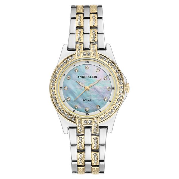 Anne Klein Quartz Analog Mother of Pearl Dial Metal Strap Watch for Women - image number 0