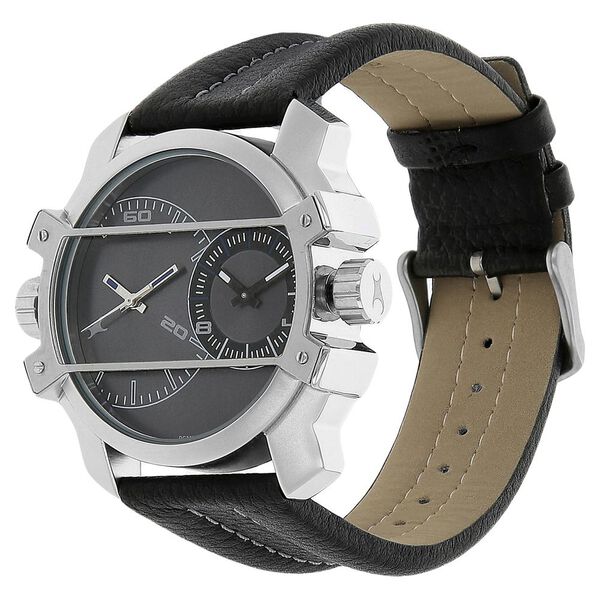 Fastrack Quartz Analog Grey Dial Leather Strap Watch for Guys - image number 1