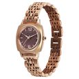 Titan Eminence Quartz Analog Red Dial Rose Gold Strap Watch For Women - image number 2