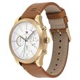 Tommy Hilfiger Quartz Multifunction Silver Dial Leather Strap Watch for Men - image number 1
