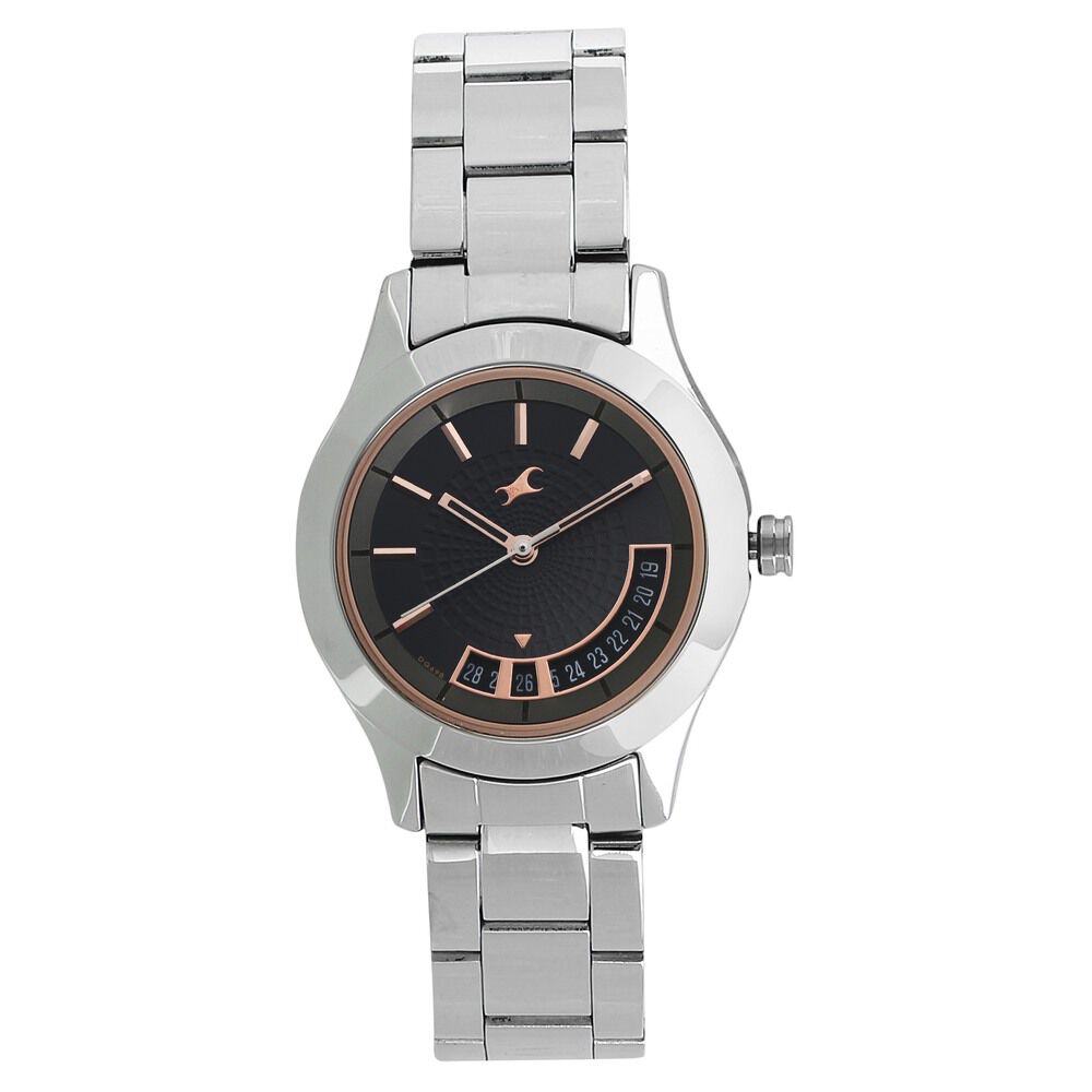 Buy Online Fastrack All Nighters Quartz Analog Grey Dial Metal