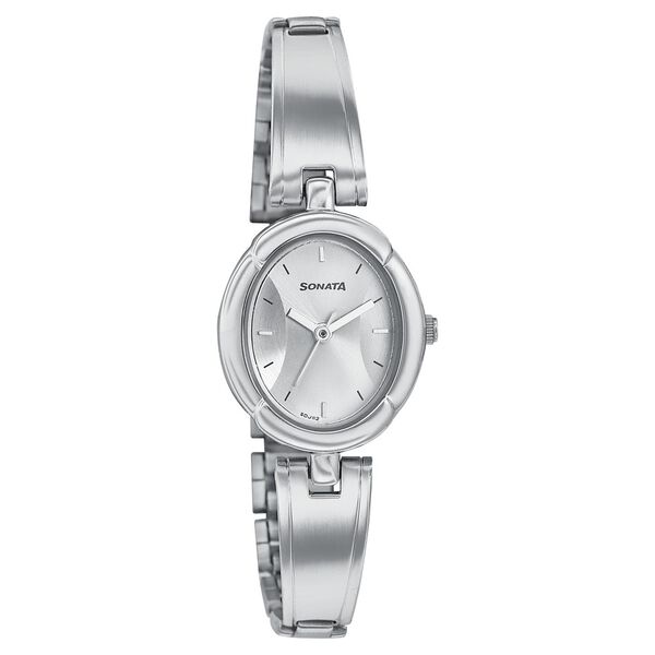 Sonata Essentials Silver Dial Women Watch With Stainless Steel Strap - image number 0