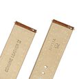 20 mm Tan Genuine Leather Strap for Men - image number 4