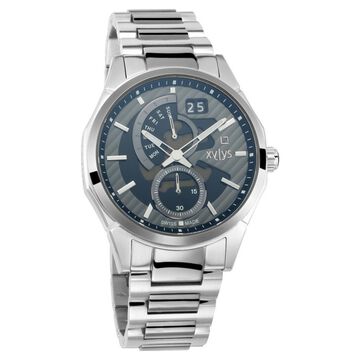 Xylys Quartz Multifunction Grey Dial Stainless Steel Strap Watch for Men