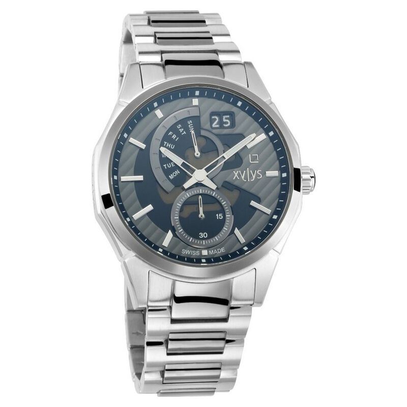 Xylys Quartz Multifunction Grey Dial Stainless Steel Strap Watch for Men - image number 0