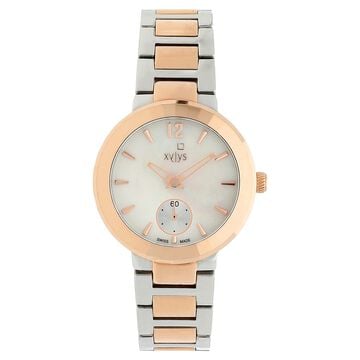 Xylys Quartz Analog Mother of Pearl Dial Stainless Steel Strap Watch for Women