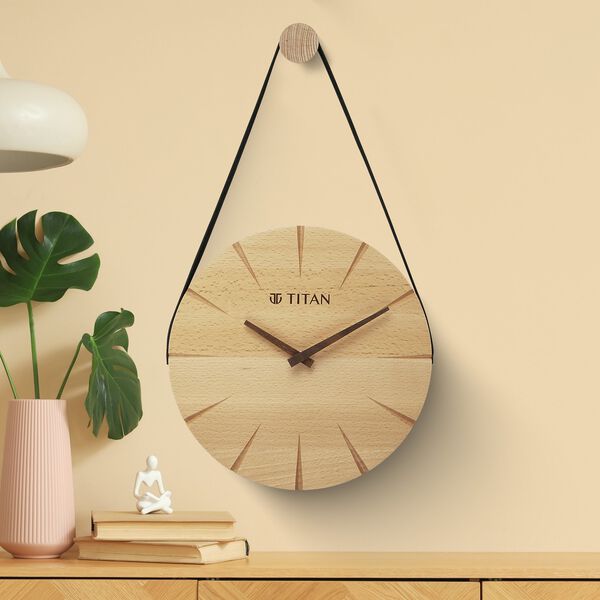 Titan Artisanal Hang-wood Wall Clock - 30 cm x 30 cm - image number 0