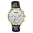 Sonata Festive Quartz Multifunction Silver Dial Brown Leather Strap Watch For Men