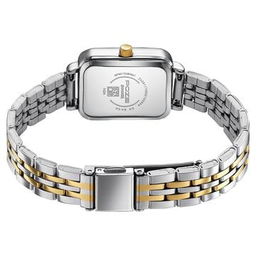 Sonata Poze Quartz Analog Mother of Pearl Dial Two Toned Metal Strap Watch For Women
