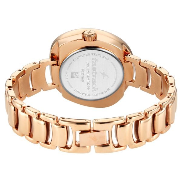 Fastrack Analog Maroon Dial Women's Watch with Rose Gold Metal Bracelet - image number 5