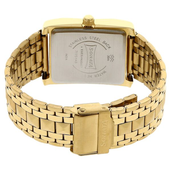 Sonata Quartz Analog with Day and Date Silver Dial Stainless Steel Strap Watch for Men - image number 3