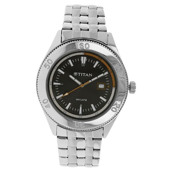 Titan Octane Analog Grey Dial Stainless Steel Strap watch for Men - image number 0