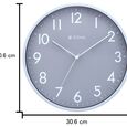 Titan Silent Sophistication: Grey Clock with Striking Contrast - image number 5